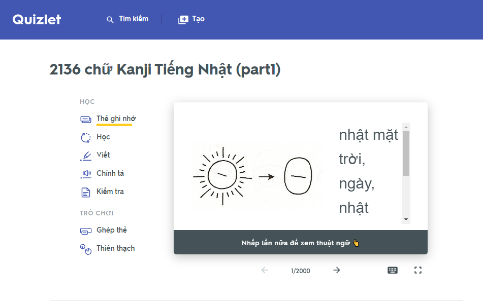 hoc-tieng-nhat-quizlet